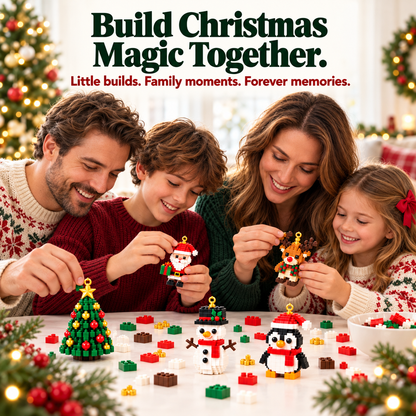 🎄⏳24-Day Christmas Building Block Advent Calendar For Kids & Families👨‍👩‍👧‍👦